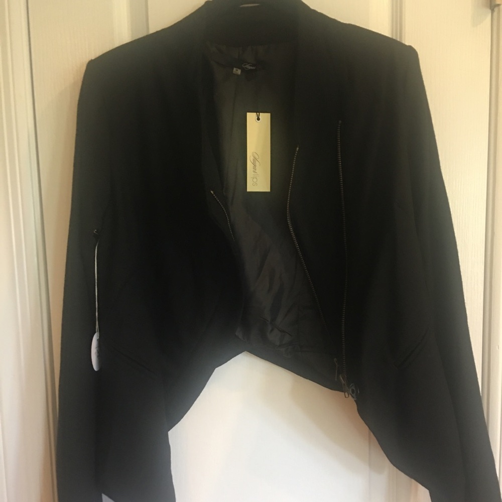 Sugar Lips Women Asymmetrical Cropped Jacket